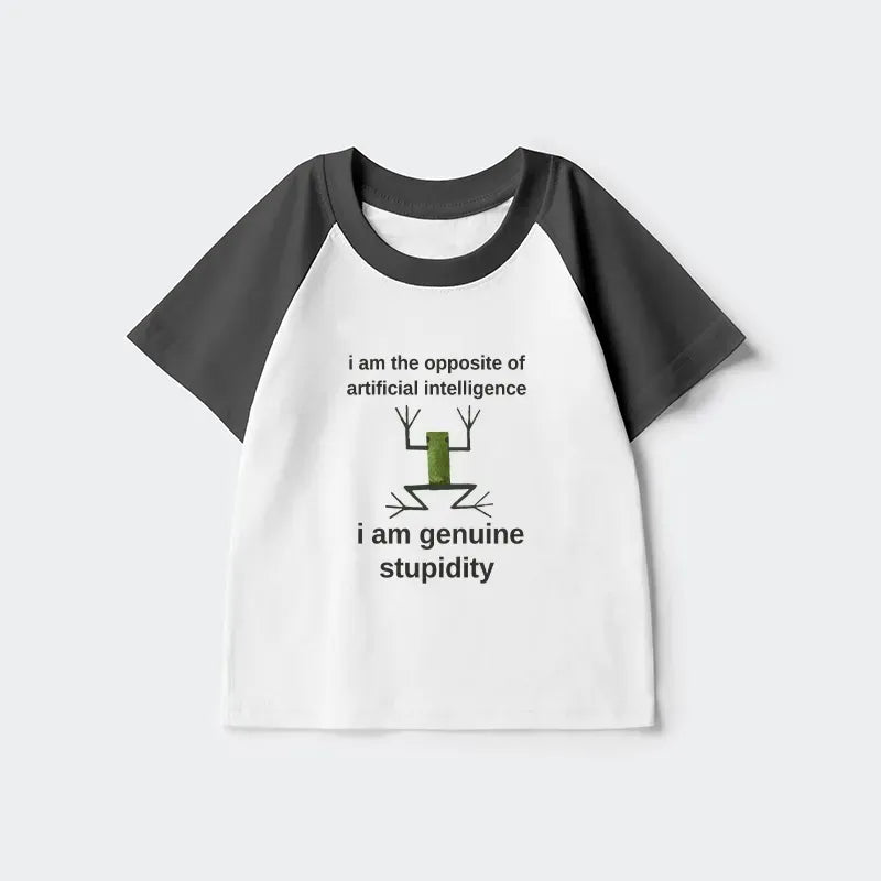 Frog Meme Kids Raglan T-Shirt for Daily Wear
