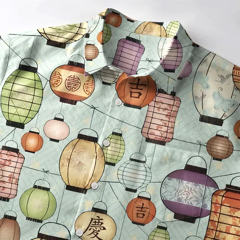 Kyoto Japanese Button-up Shirt for Street Style