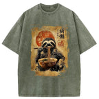 japanese vintage sloth ramen t-shirt