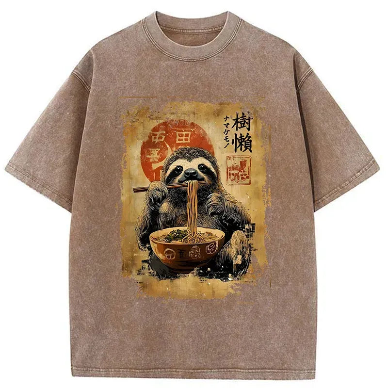 washed unisex t-shirt japanese culture