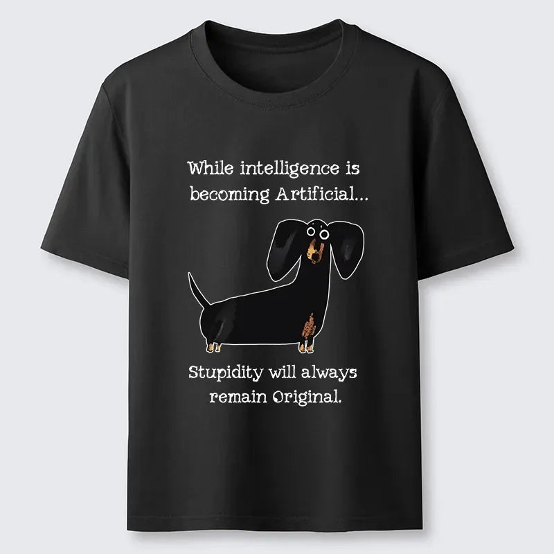 Kyoto-Lion Dachshund Real Humor Funny Meme Classic T-Shirt