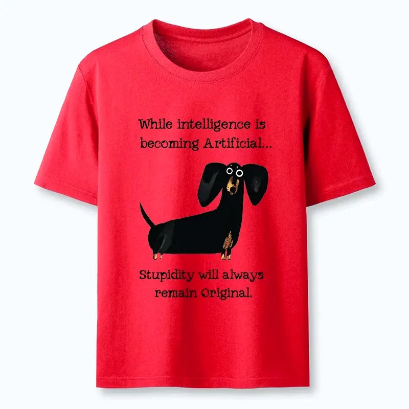 Funny Dachshund Meme T-Shirt for Men