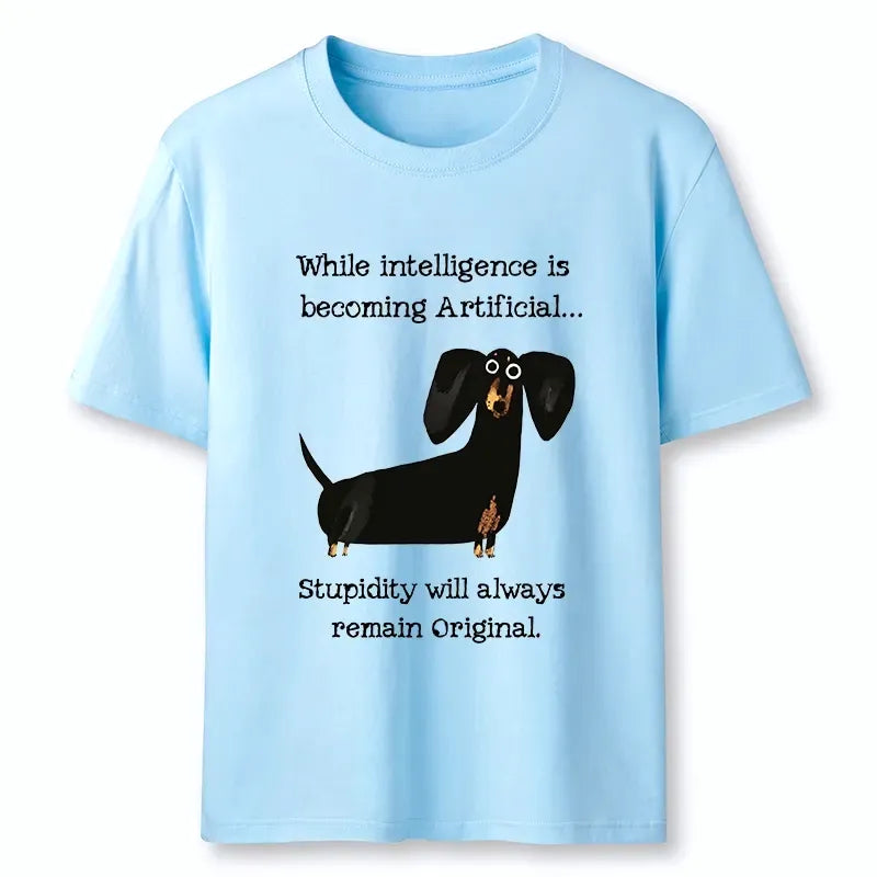 Kyoto-Lion Dachshund Real Humor Funny Meme Classic T-Shirt