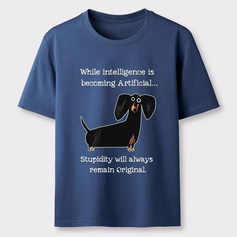 Kyoto-Lion Dachshund Real Humor Funny Meme Classic T-Shirt