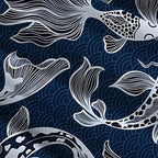 Japanese Koi Maxi Skirt for Summer