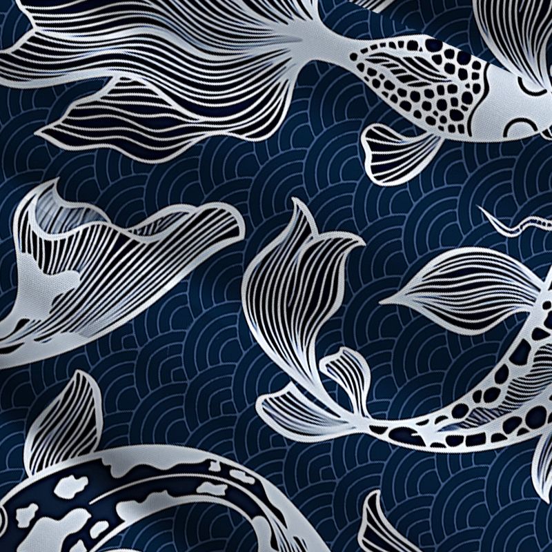 Japanese Koi Maxi Skirt for Summer