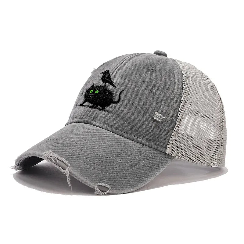 Kyoto-Lion Funny Look here, hooman-Cat meme Trucker Cap
