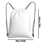 Japanese Cat Drawstring Backpack for Travel
