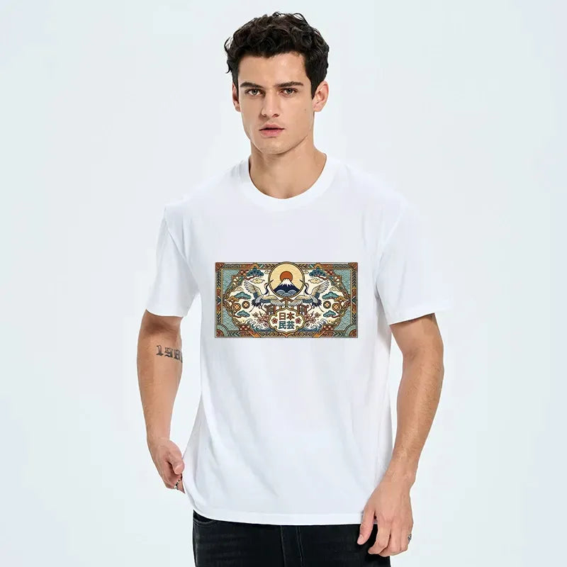Traditional Japanese culture tee for vacation