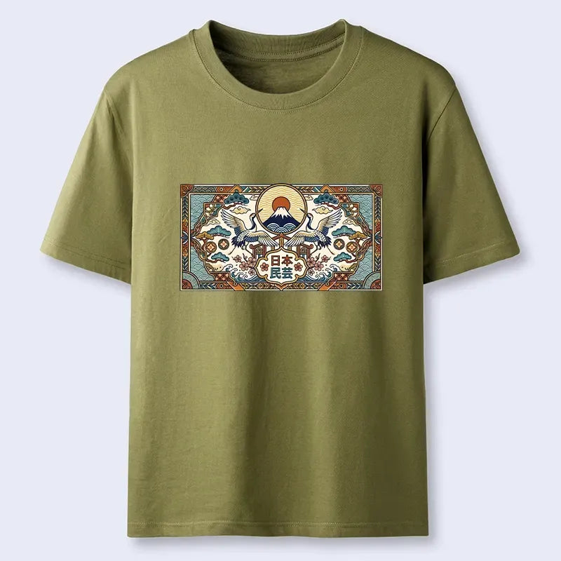 Traditional Japanese culture tee for vacation