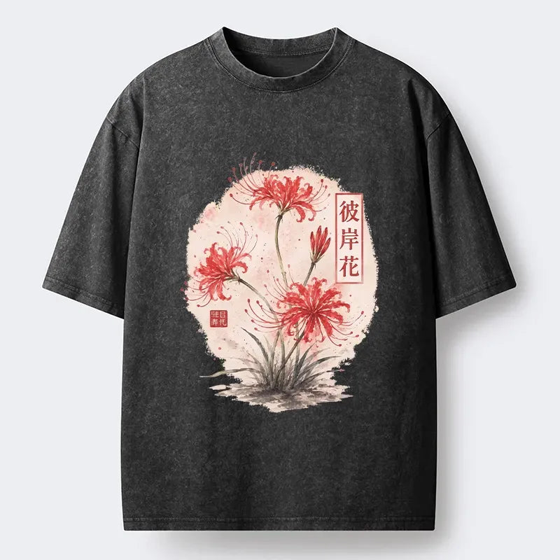 red spider lily tee for gift idea