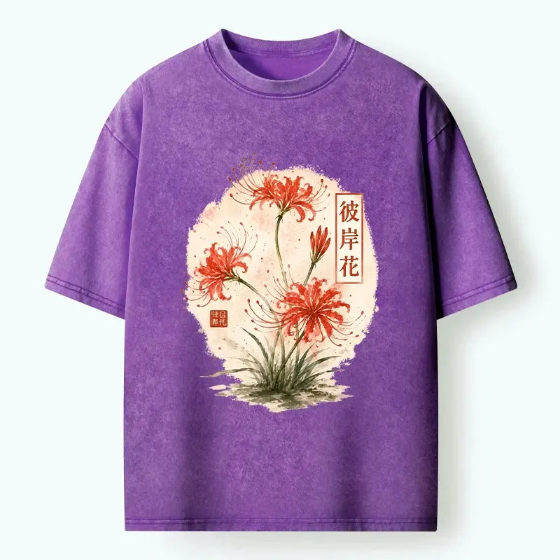 red spider lily tee for gift idea