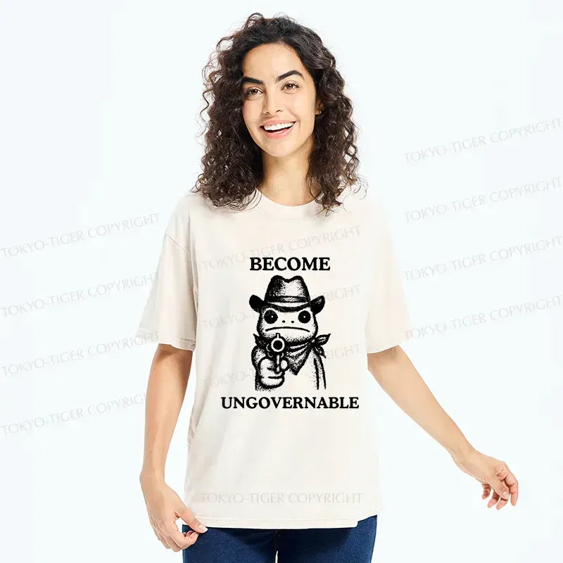 Kyoto-Lion Washed T-Shirt for Summer Deal