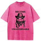 Kyoto-Lion Frog Is Targeting You Washed T-Shirt