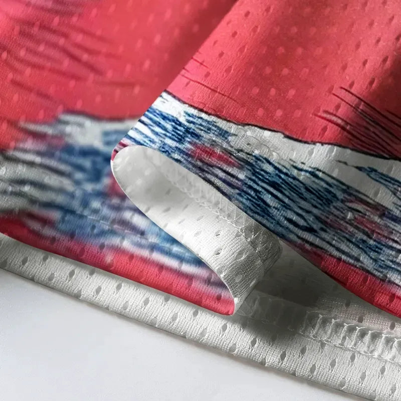 Ukiyoe Hokusai Mountain Mesh Jersey for Summer