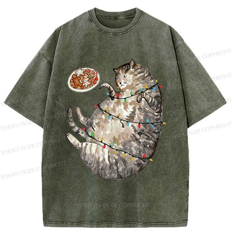 Japanese Vintage Cat T-Shirt for Christmas Gift