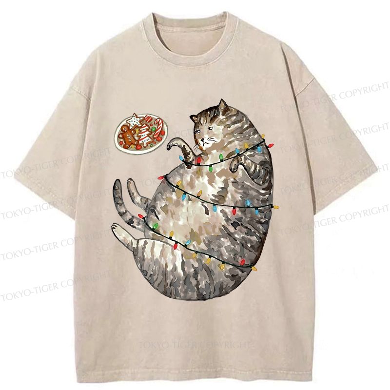 Kyoto-Lion Washed T-Shirt for Casual Daily Wear