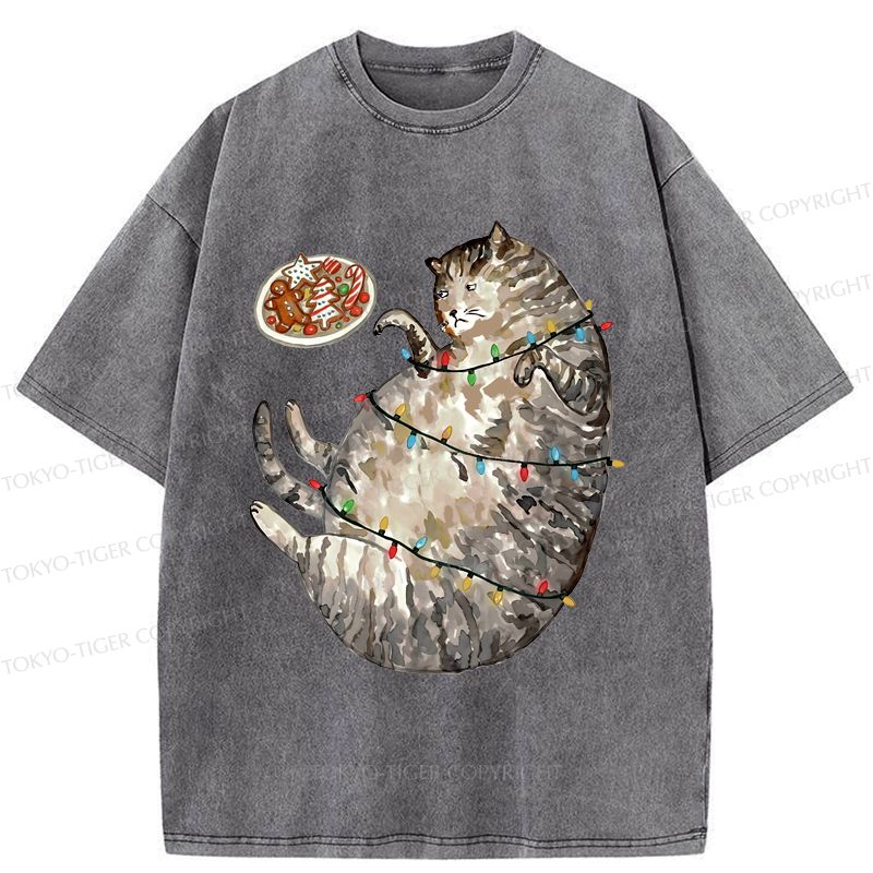 Kyoto-Lion Washed T-Shirt for Casual Daily Wear
