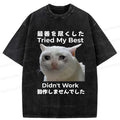 Kyoto Lion funny washed t-shirt