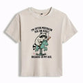 funny raccoon horse meme women's t-shirt