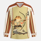 Kyoto-Lion Capybara Archery Long-Sleeve Hockey Jersey