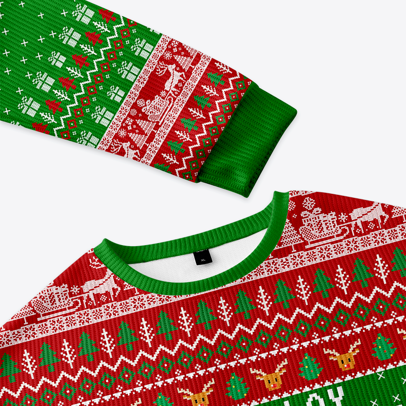 japanese ugly christmas sweatshirt for men