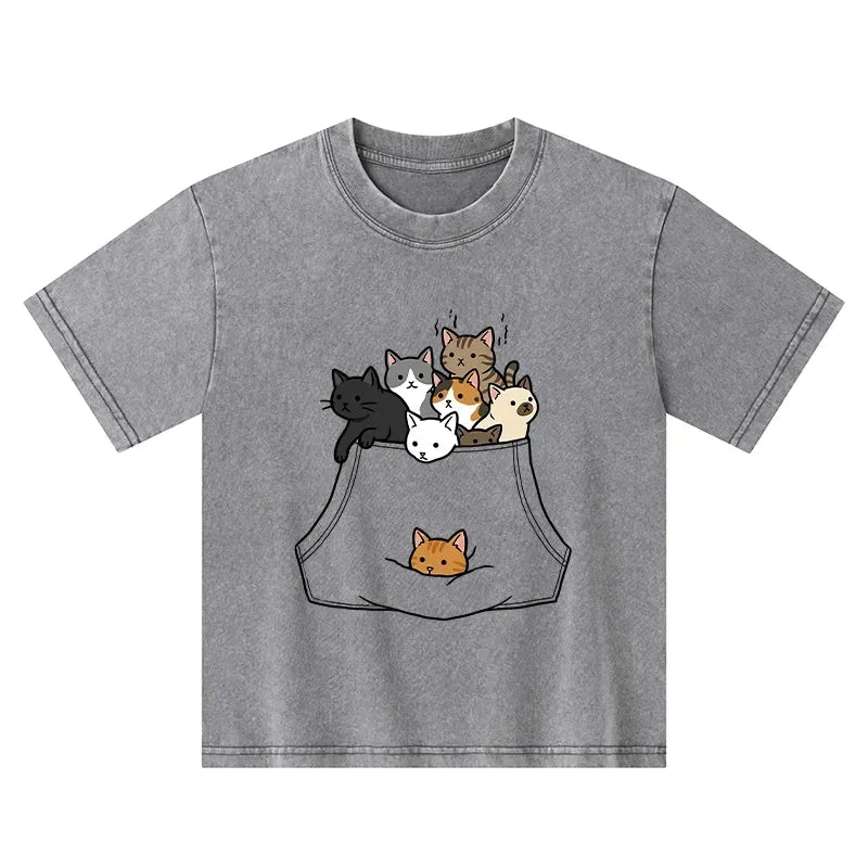 Kyoto Lion Cats Kids T-Shirt Gift Idea
