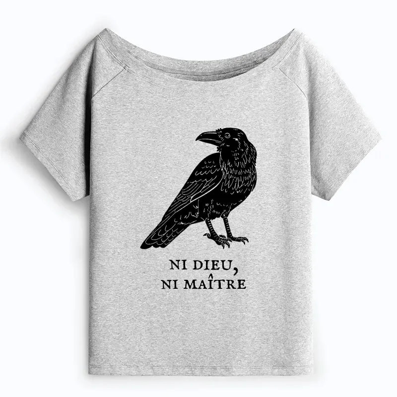 Kyoto-Lion Off Shoulder T-Shirt for Women