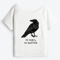 Japanese Crow Off Shoulder T-Shirt