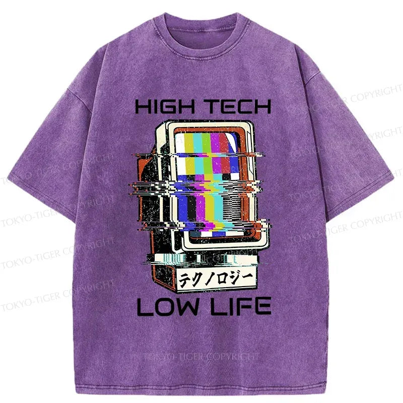 Japanese Vintage Washed T-Shirt for Streetwear