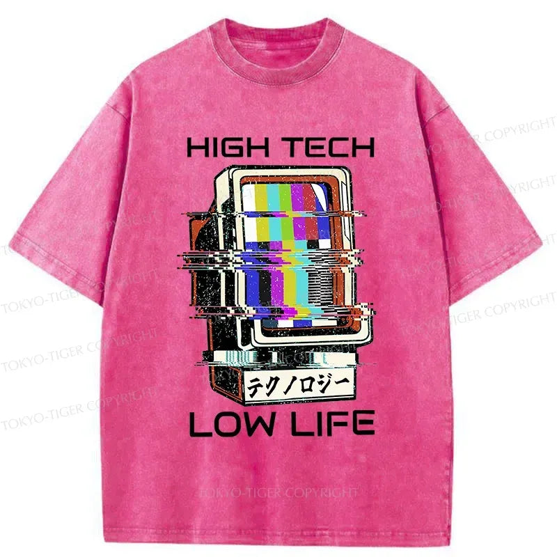 Kyoto-Lion High Tech Low Life Washed T-Shirt