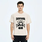 Kyoto-Lion Japanese Sumo Panda Washed T-Shirt