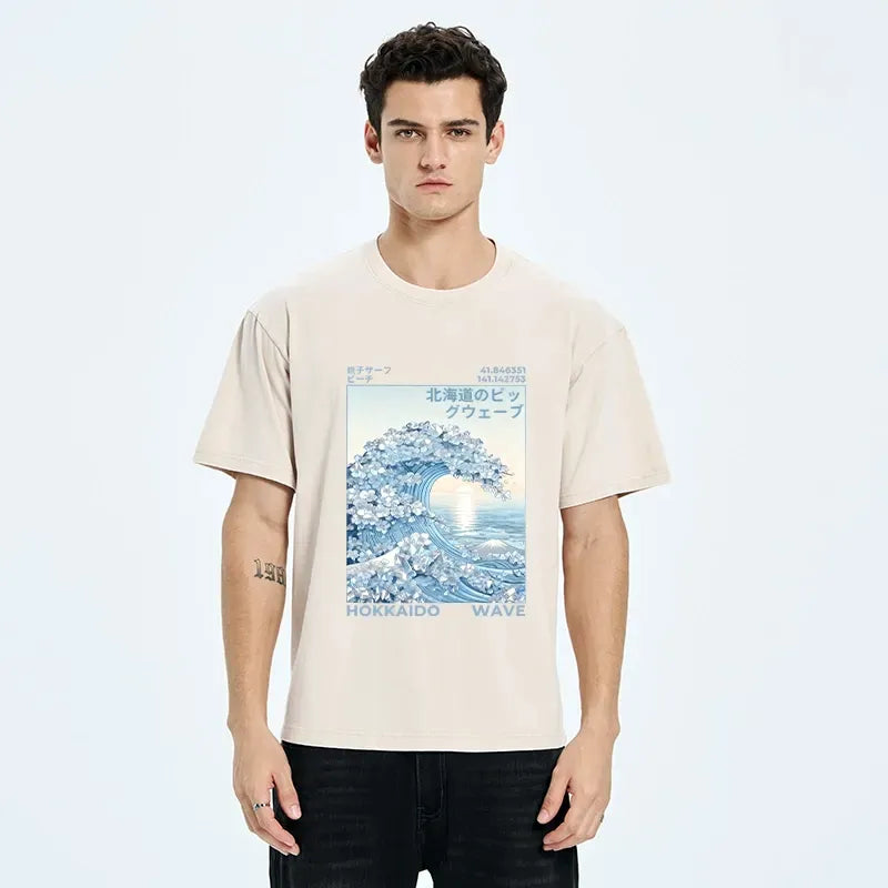 Crystal Wave Unisex T-Shirt for Streetwear