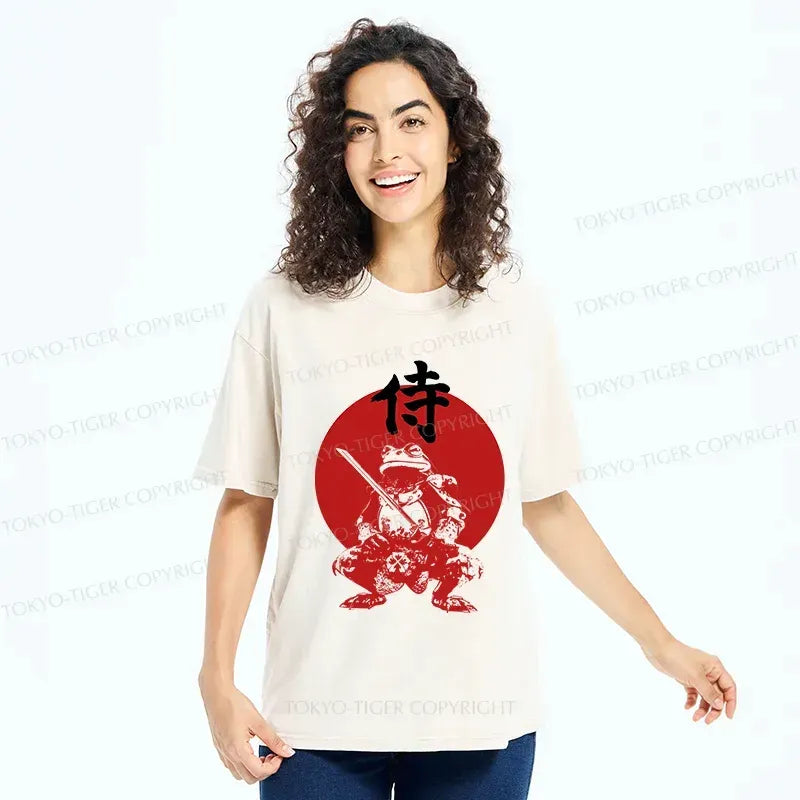 Samurai Frog T-Shirt for Daily Wear