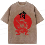 Mighty Samurai Frog Retro Tee