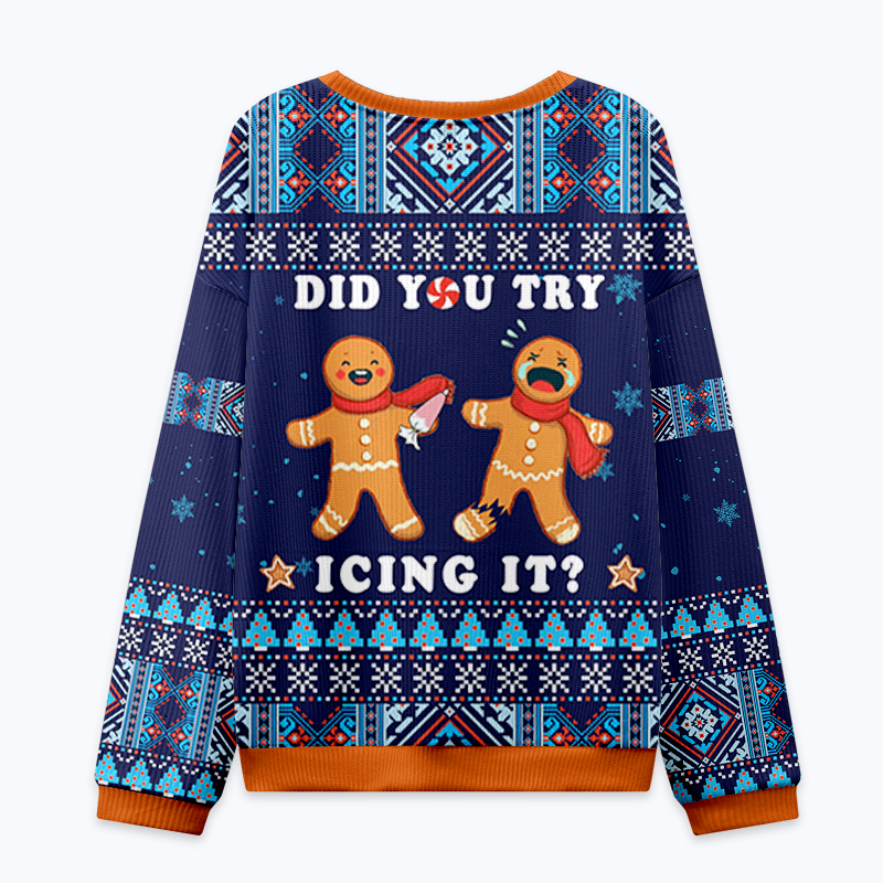 Japanese Christmas ugly sweatshirt for holiday party