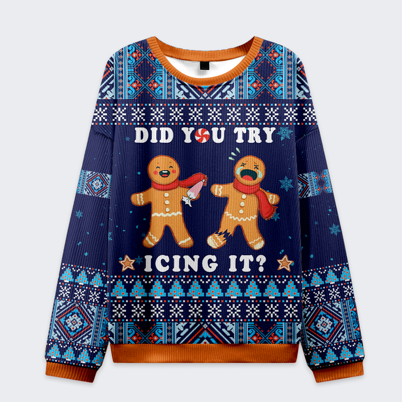 Japanese Christmas ugly sweatshirt for holiday party