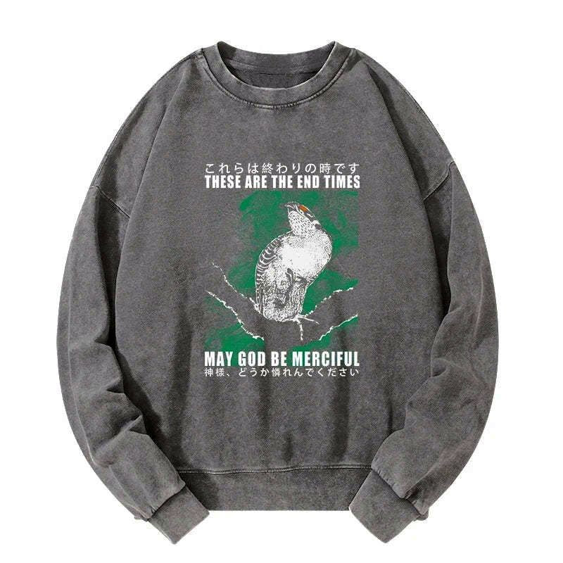 Kyoto-Lion These Are The End Bird Washed Sweatshirt
