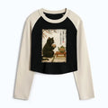 Japanese Vintage Black Cat Raglan Tee