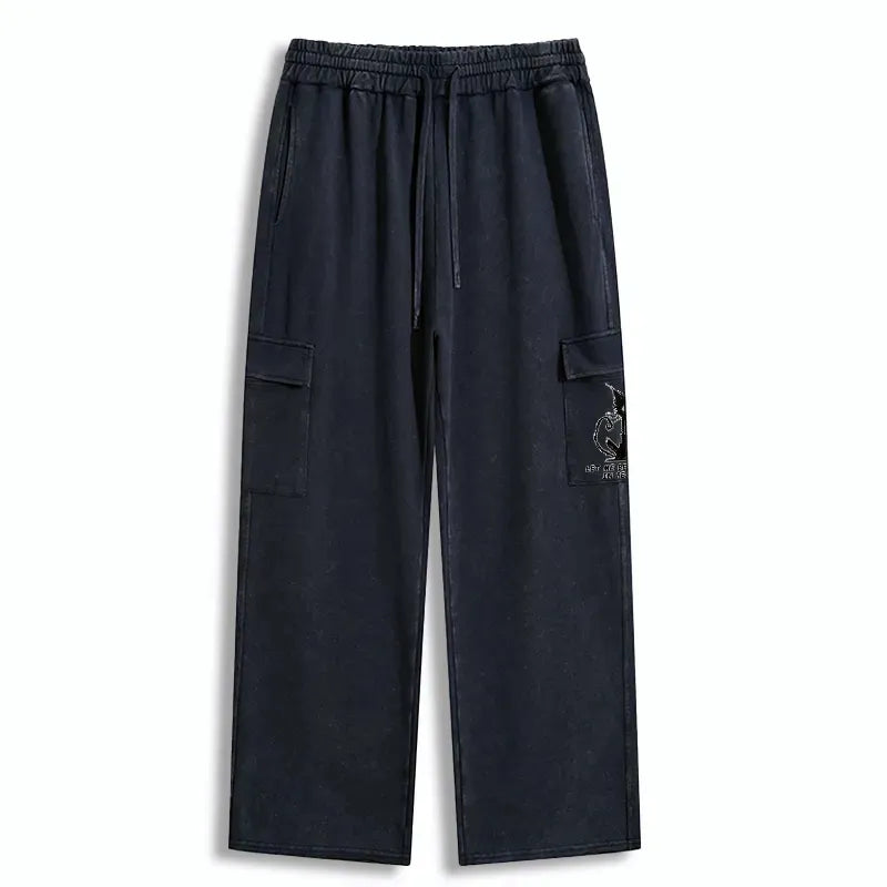 Kyoto-Lion Cat Gradually Became Strange Washed Utility Sweatpants