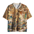 Kyoto-Lion Heart Sutra Dunhuang Guanyin Mesh Jersey