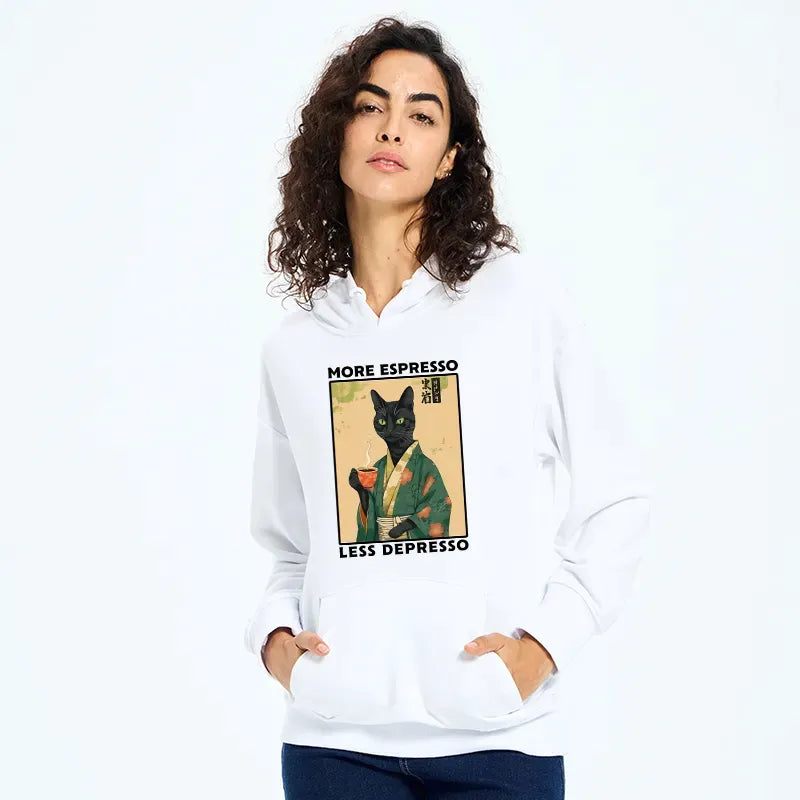 funny more caffeine less sadness hoodie