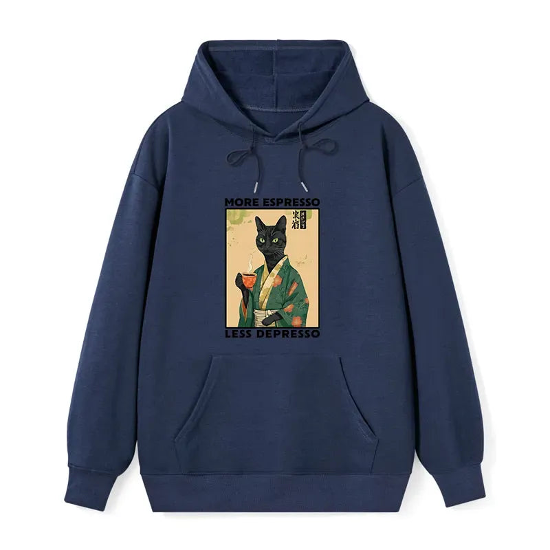 Kyoto-Lion More Caffeine Less Sadness Classic Hoodie