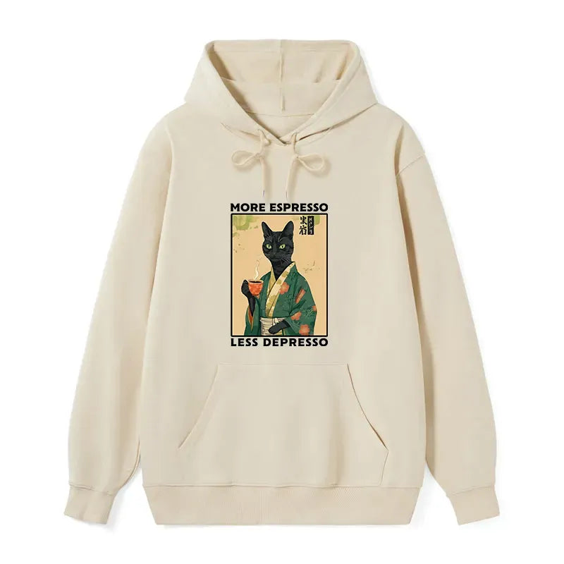 funny more caffeine less sadness hoodie