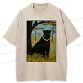 Kyoto-Lion The Pearl Leopard Of The Savanna Washed T-Shirt