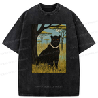 Kyoto Lion Retro Tee for Daily Wear