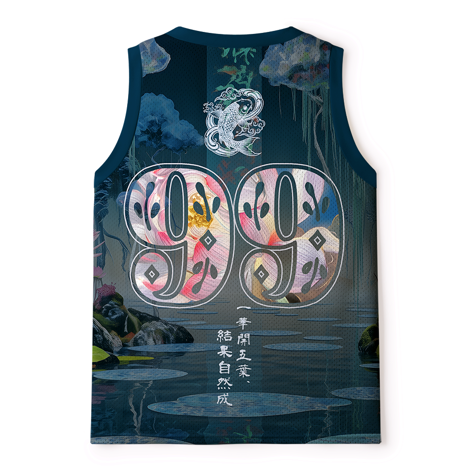 Japanese zen tank top for gym