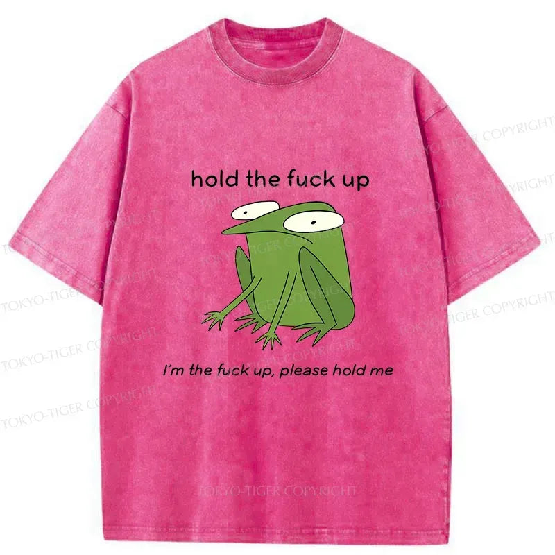 Kyoto-Lion Frog Hug Unisex Cotton Tee