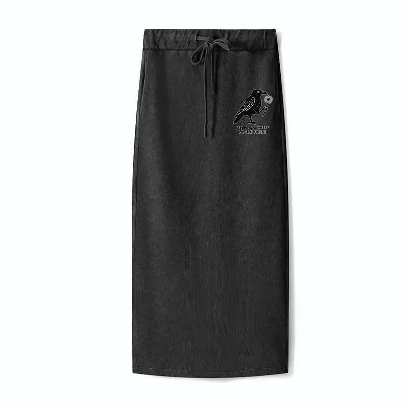 Kyoto-Lion skirt for casual streetwear