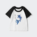 Japanese koi fish kids raglan t-shirt